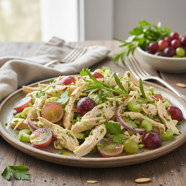 Herby Chicken Salad with Grapes and Tarragon recipe