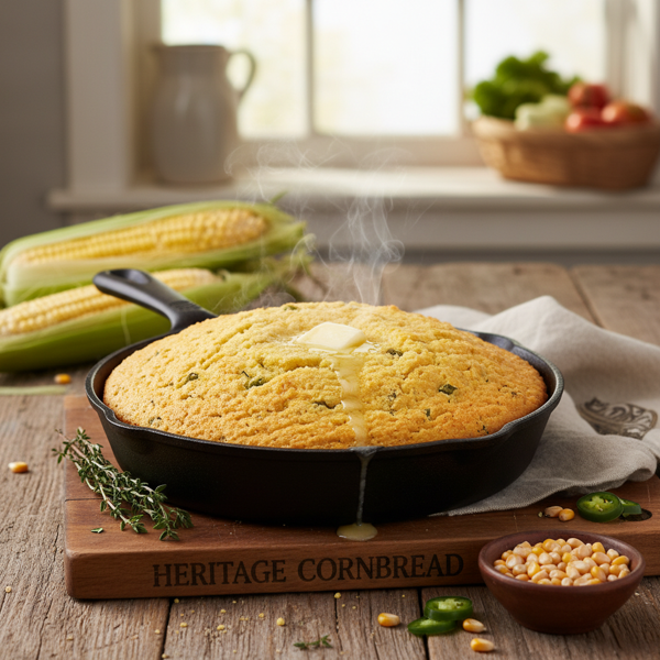 Heritage-Style No-Flour Cornbread recipe
