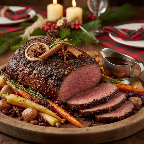 Heritage Christmas Spiced Beef Roast recipe
