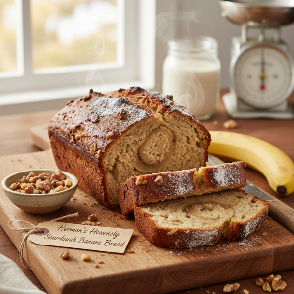 Herman's Heavenly Sourdough Banana Bread recipe