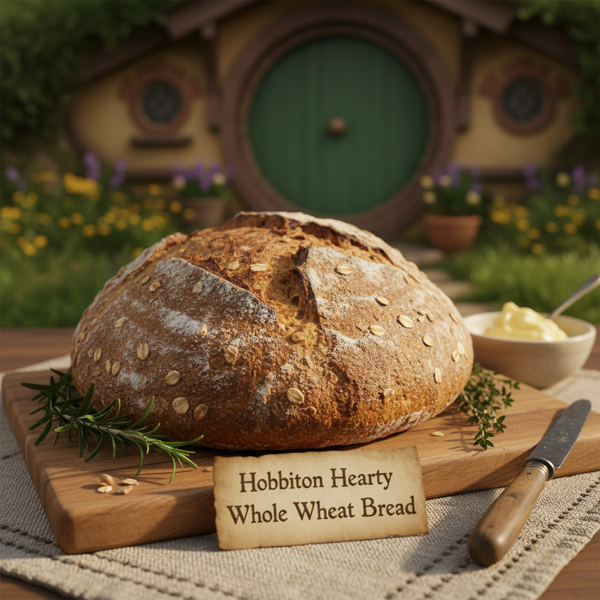 Hobbiton Hearty Whole Wheat Bread recipe