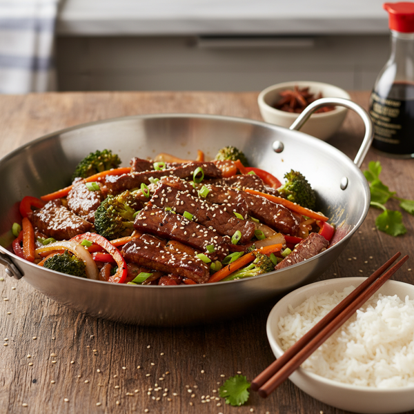 Hoisin-Glazed Sirloin Stir-Fry recipe