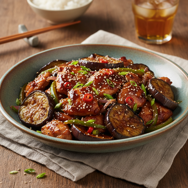 Hoisin Chicken and Eggplant Delight recipe