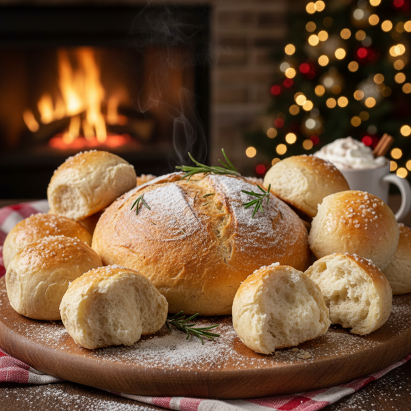 Holiday Comfort White Bread Rolls & Loaves recipe
