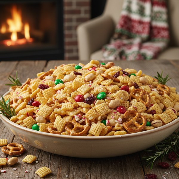 Holiday Crunch Chex Mix recipe