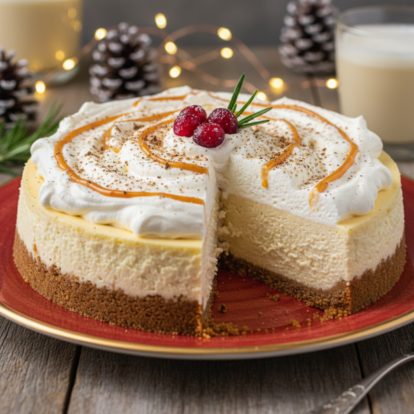 Holiday Eggnog Cheesecake Delight recipe