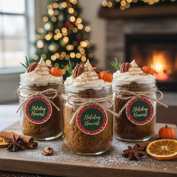 Holiday Spiced Pumpkin Bread in Jars recipe
