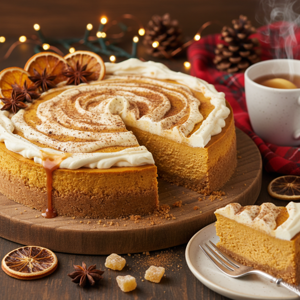 Holiday Spiced Pumpkin Cheesecake Delight recipe
