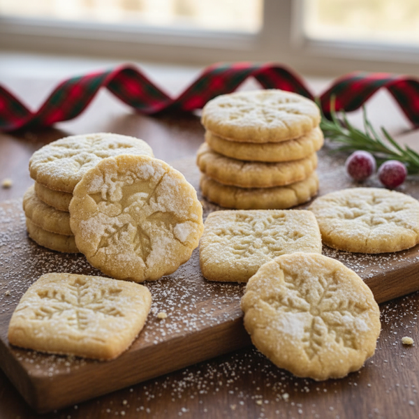 Holiday Springerle Shortbread Cookies recipe