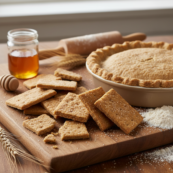 Homemade 100% Whole Wheat Graham Crackers & Versatile Pie Crust recipe