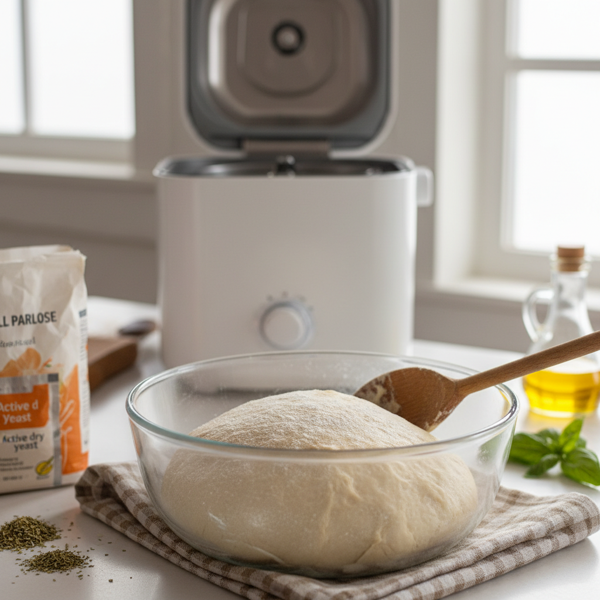 Homemade Bread Machine Pizza Dough recipe