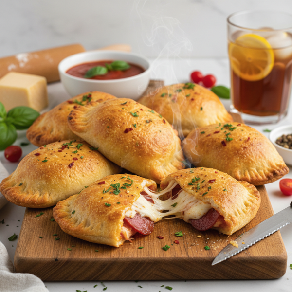 Homemade Cheesy Pizza Pockets recipe