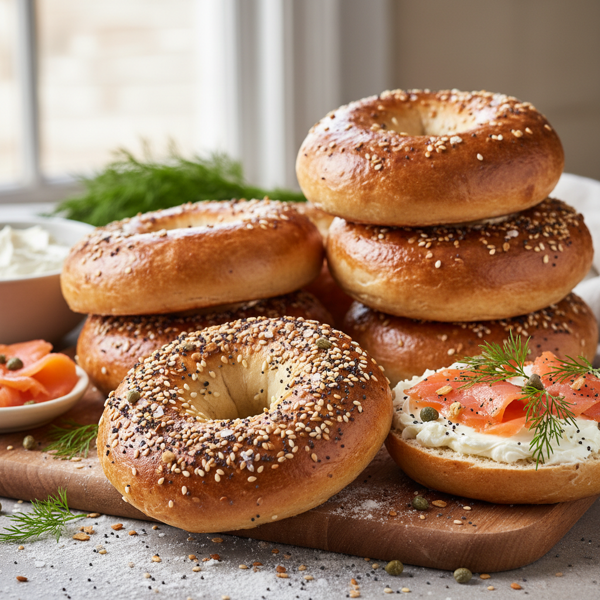 Homemade Chewy Bagels recipe