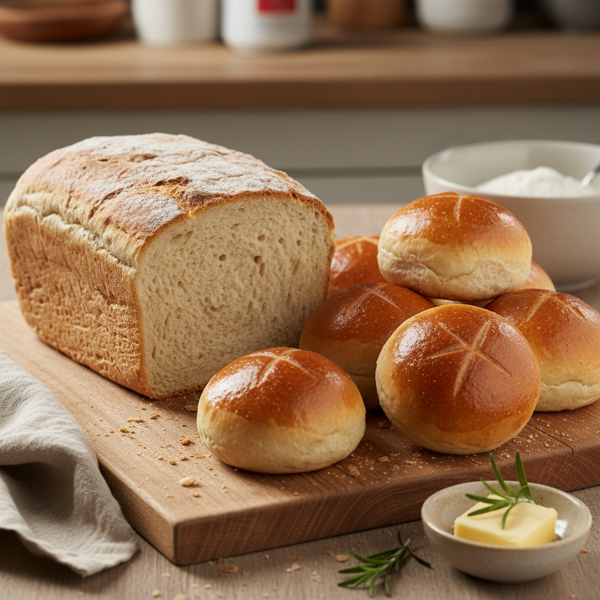 Homemade Classic White Bread & Buns recipe
