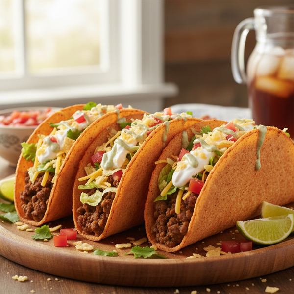 Homemade Cool Ranch Taco Supreme Tacos recipe