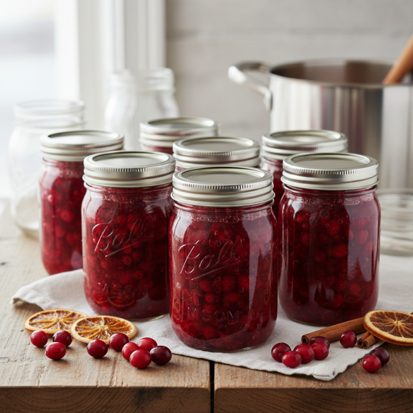 Homemade Cranberry Sauce for Canning recipe