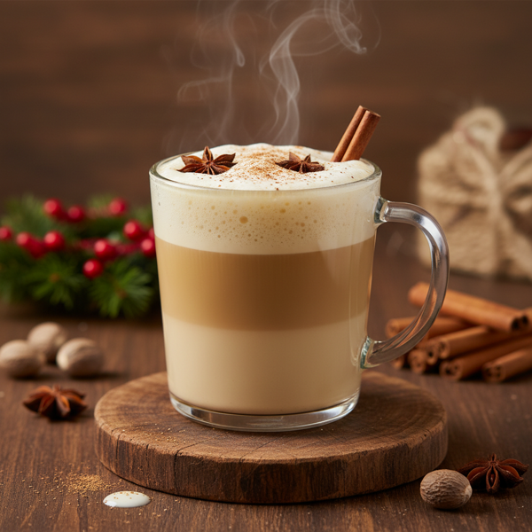 Homemade Creamy Eggnog Latte recipe