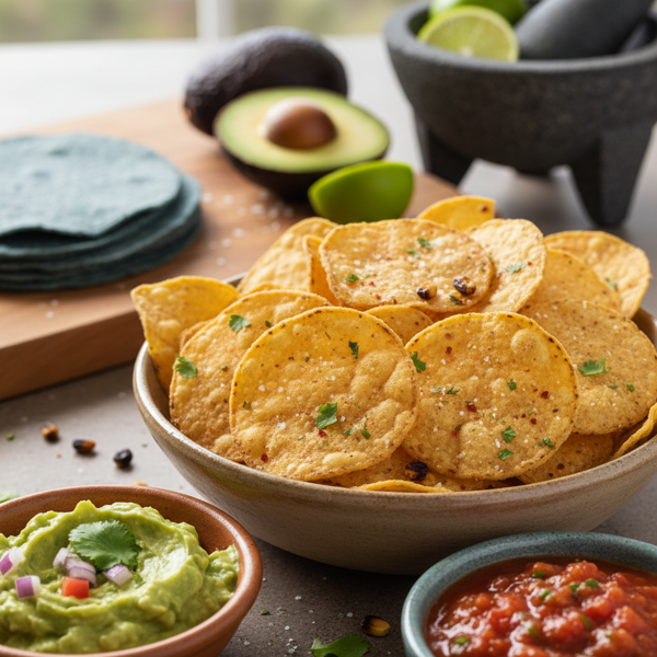 Homemade Crunchy Corn Chips recipe