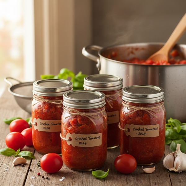 Homemade Crushed Tomatoes for Canning recipe