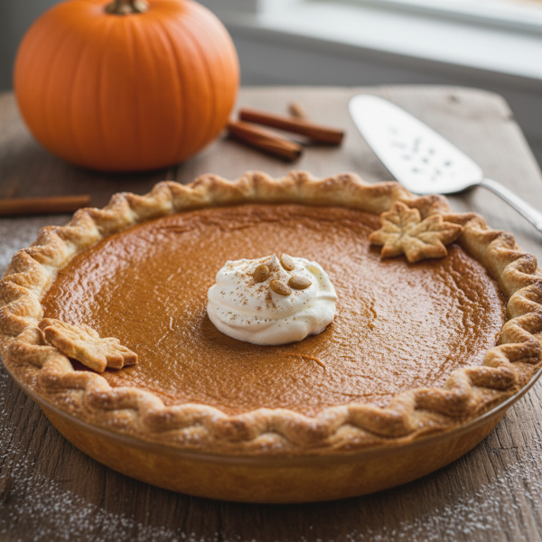 Homemade Fresh Pumpkin Pie Delight recipe