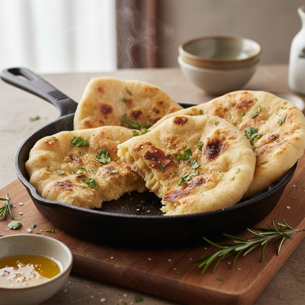 Homemade Frying Pan Naan Bread recipe