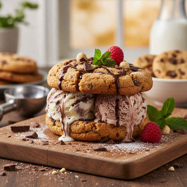 Homemade Ice Cream Cookie Delight recipe