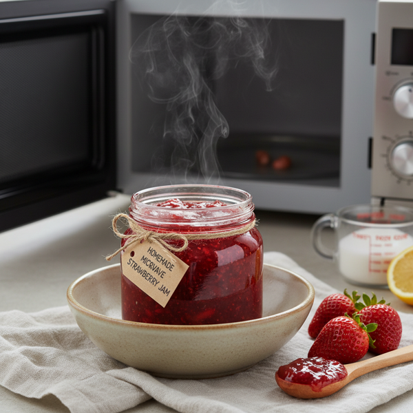 Homemade Microwave Strawberry Jam recipe