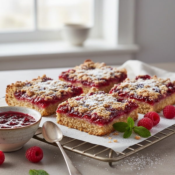 Homemade Oatmeal Jam Bars recipe