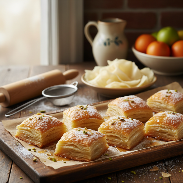 Homemade Phyllo Dough from Scratch recipe