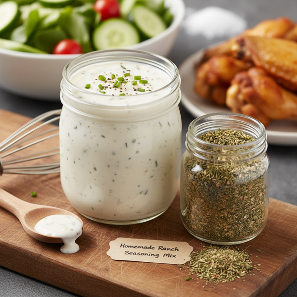 Homemade Ranch Dressing & Seasoning Mix recipe