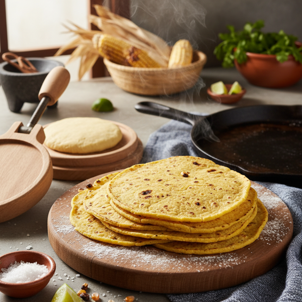Homemade Soft Corn Tortillas recipe