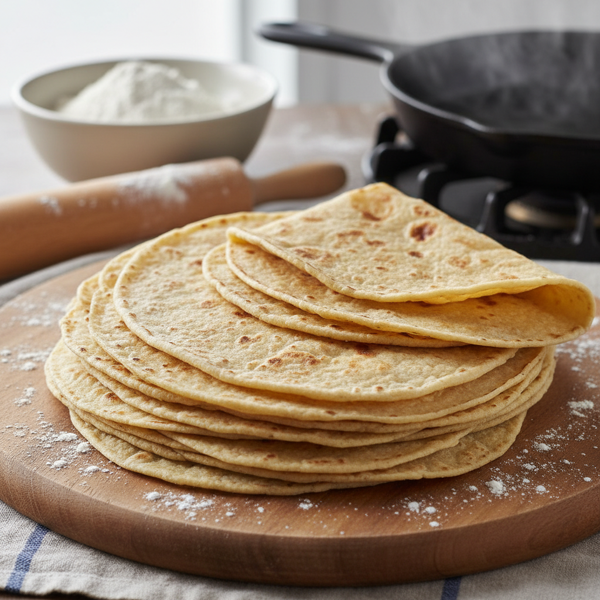 Homemade Soft Flour Tortillas recipe