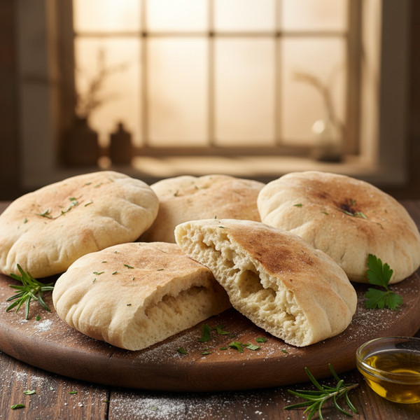Homemade Soft Pita Bread recipe