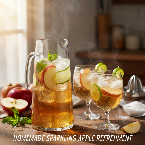 Homemade Sparkling Apple Refreshment recipe