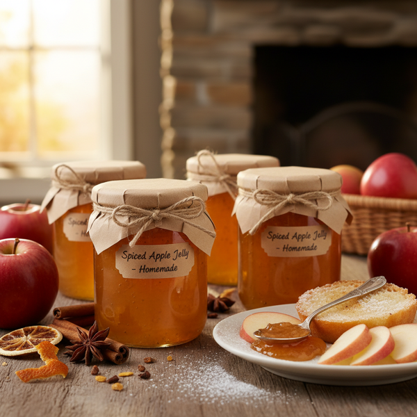 Homemade Spiced Apple Jelly recipe