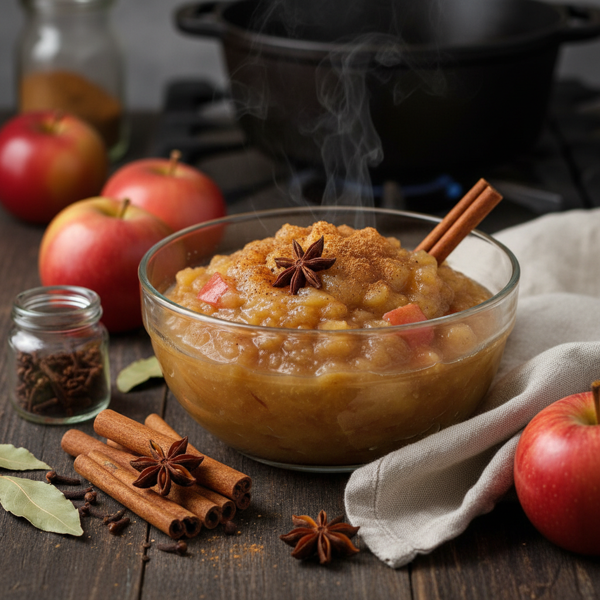 Homemade Spiced Applesauce recipe