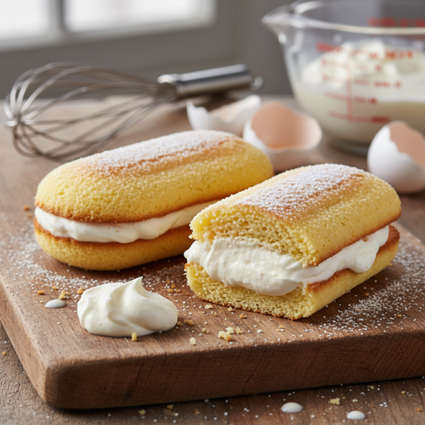 Homemade Twinkie-Inspired Sponge Cake recipe