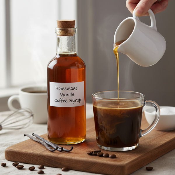 Homemade Vanilla Coffee Syrup recipe