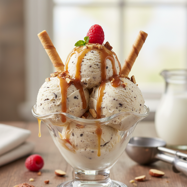 Homemade Vanilla Ice Cream Delight recipe