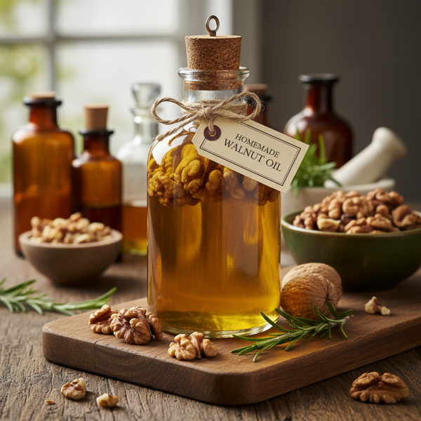 Homemade Walnut Infused Oil recipe