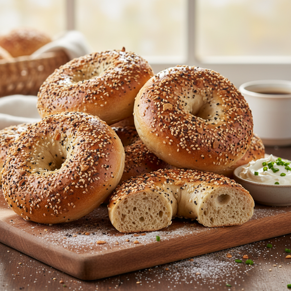 Homestyle Artisan Everything Bagels recipe