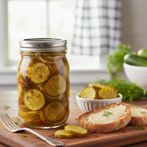 Homestyle Bread and Butter Pickles recipe