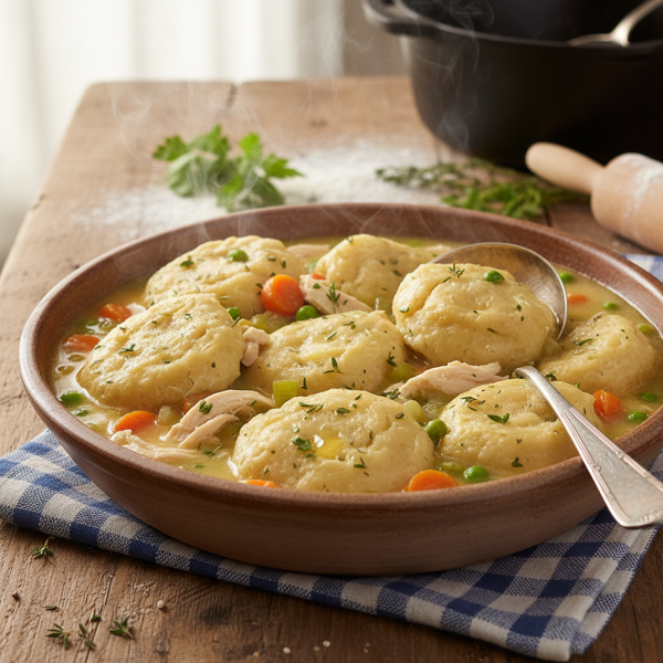Homestyle Chicken and Dumplings recipe