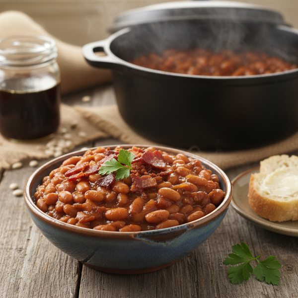 Homestyle Slow-Cooked Baked Navy Beans recipe
