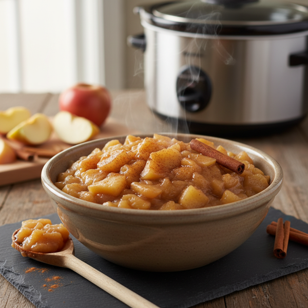 Homestyle Slow Cooker Cinnamon Apple Sauce recipe
