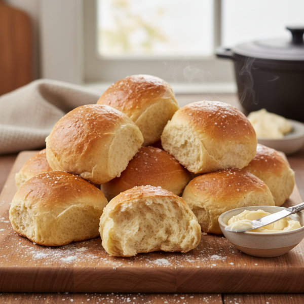 Homestyle Soft Dinner Rolls recipe