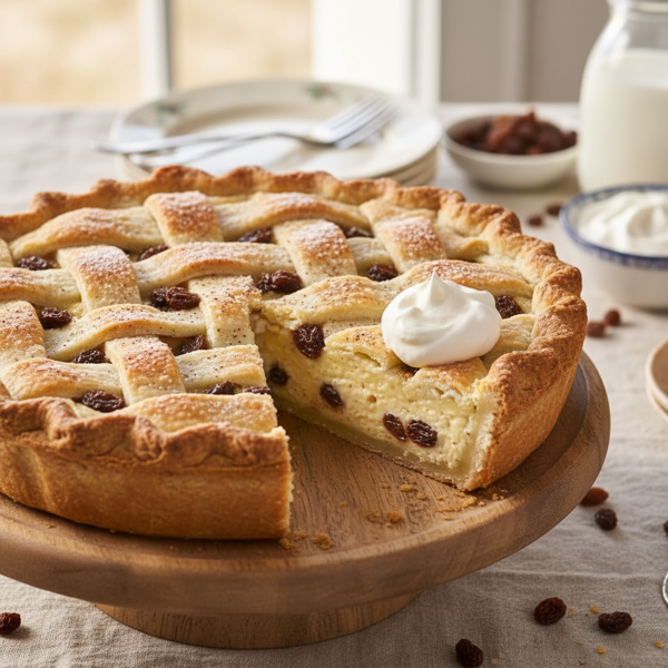 Homestyle Sour Cream Raisin Pie recipe