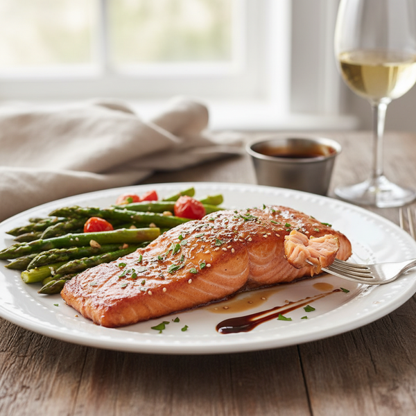 Honey-Balsamic Glazed Salmon recipe