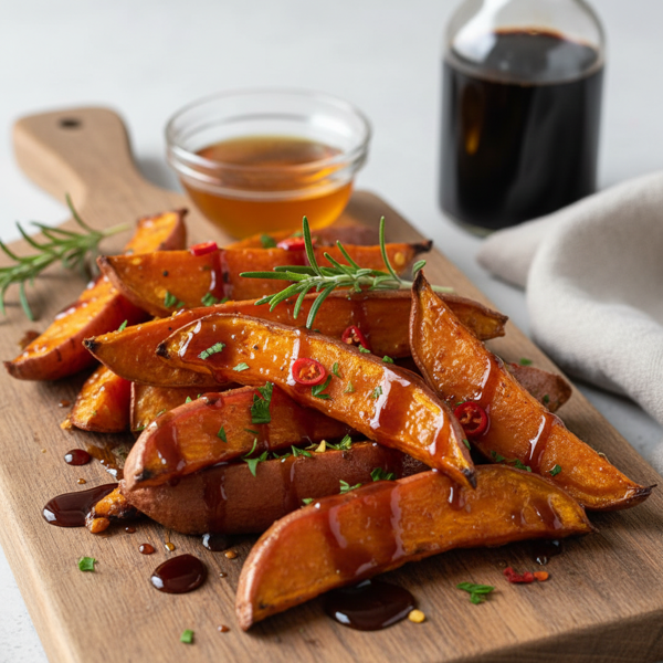 Honey-Balsamic Roasted Sweet Potatoes