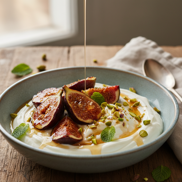 Honey-Broiled Figs with Creamy Yogurt recipe
